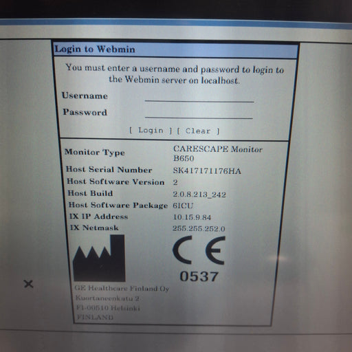 GE Healthcare GE Healthcare Carescape B650 Critical Care Patient Monitor Patient Monitors reLink Medical