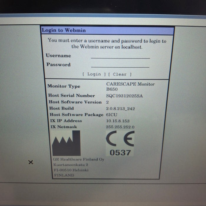 GE Healthcare GE Healthcare Carescape B650 Critical Care Patient Monitor Patient Monitors reLink Medical
