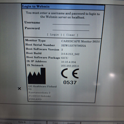 GE Healthcare GE Healthcare Carescape B650 Patient Monitor Patient Monitors reLink Medical