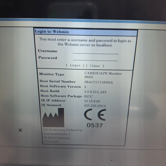 GE Healthcare GE Healthcare Carescape B650 Critical Care Patient Monitor Patient Monitors reLink Medical