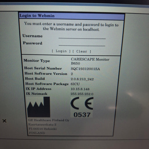 GE Healthcare GE Healthcare Carescape B650 Patient Monitor Patient Monitors reLink Medical