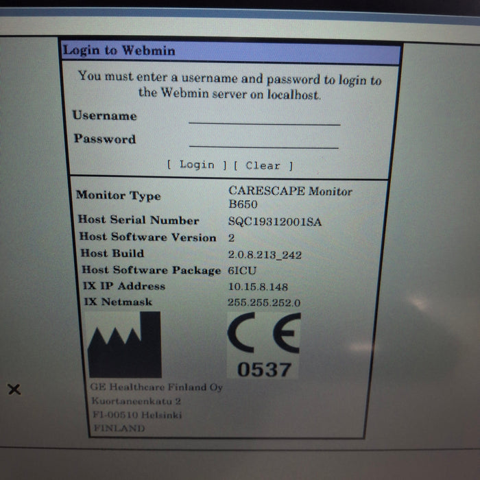 GE Healthcare GE Healthcare Carescape B650 Patient Monitor Patient Monitors reLink Medical