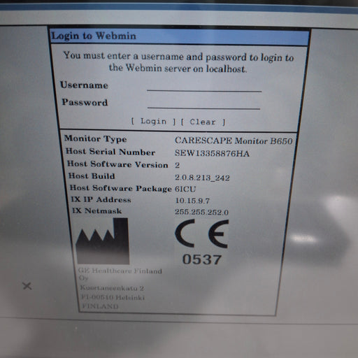 GE Healthcare GE Healthcare Carescape B650 Patient Monitor Patient Monitors reLink Medical