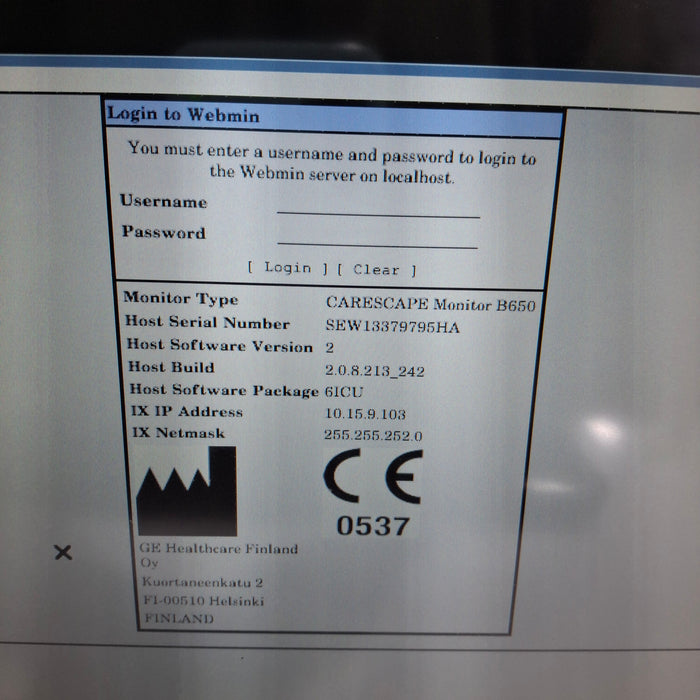 GE Healthcare GE Healthcare Carescape B650 Patient Monitor Patient Monitors reLink Medical