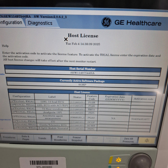 GE Healthcare Carescape B650 Patient Monitor