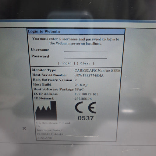 GE Healthcare GE Healthcare Carescape B650 Patient Monitor Patient Monitors reLink Medical