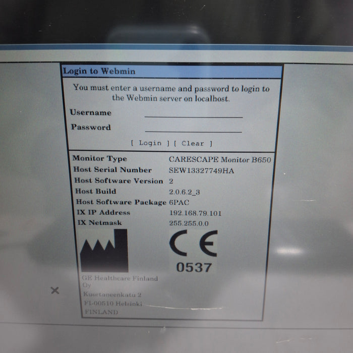 GE Healthcare GE Healthcare Carescape B650 Patient Monitor Patient Monitors reLink Medical