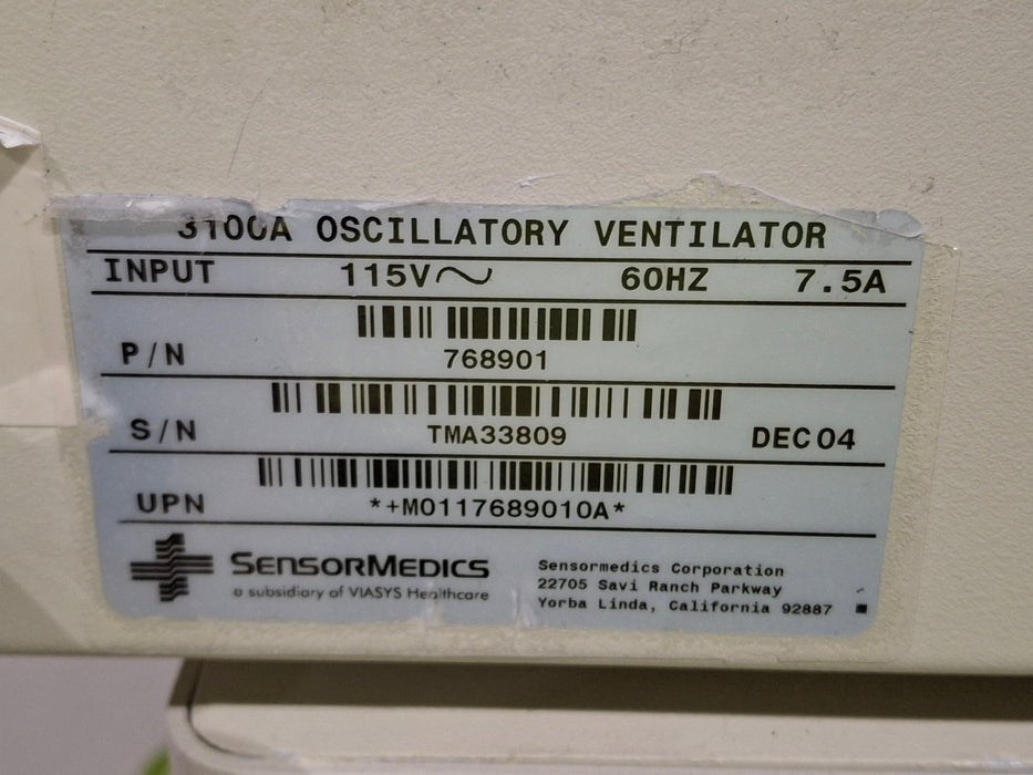 CareFusion CareFusion SensorMedics 3100A Oscillatory Ventilator Respiratory reLink Medical