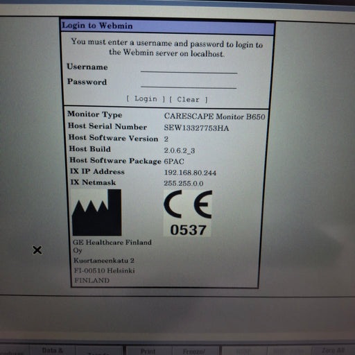 GE Healthcare GE Healthcare Carescape B650 Patient Monitor Patient Monitors reLink Medical