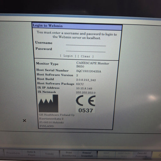 GE Healthcare GE Healthcare Carescape B650 Patient Monitor Patient Monitors reLink Medical