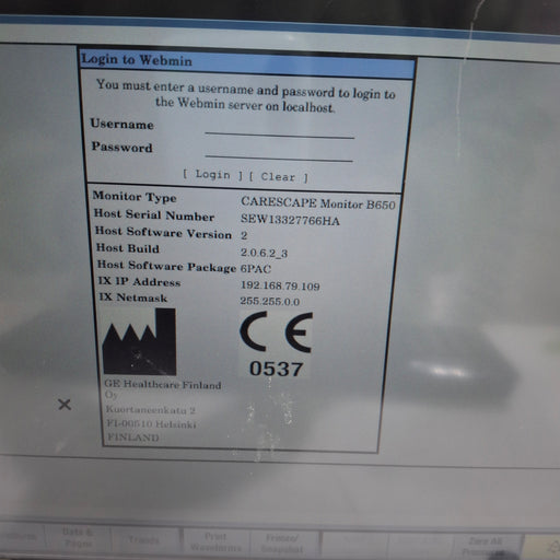 GE Healthcare GE Healthcare Carescape B650 Patient Monitor Patient Monitors reLink Medical