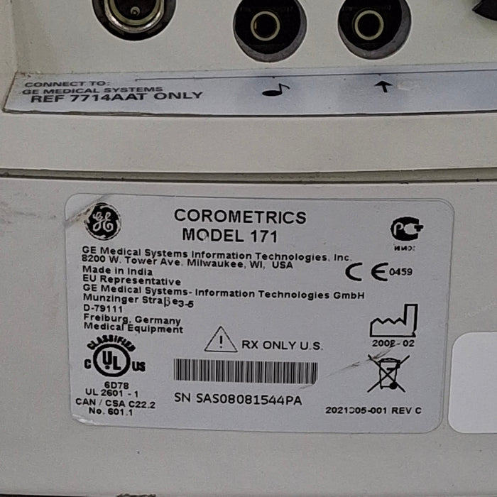GE Healthcare Corometrics 170 Series Model 171 Fetal Monitor