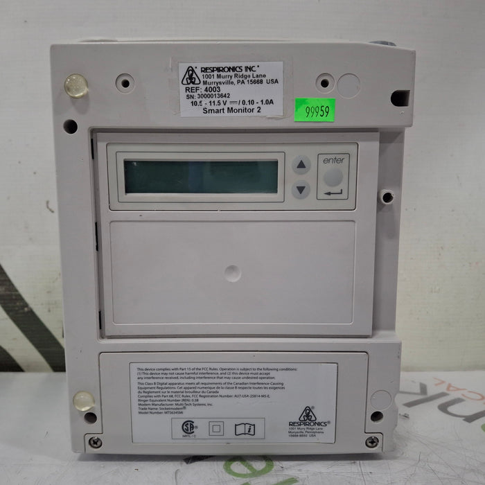 Respironics Respironics SmartMonitor 2PS 2PS Apnea Monitor Respiratory reLink Medical