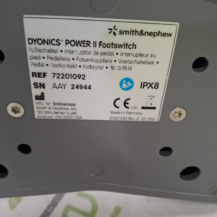 Smith & Nephew 72201092 Power II Footswitch