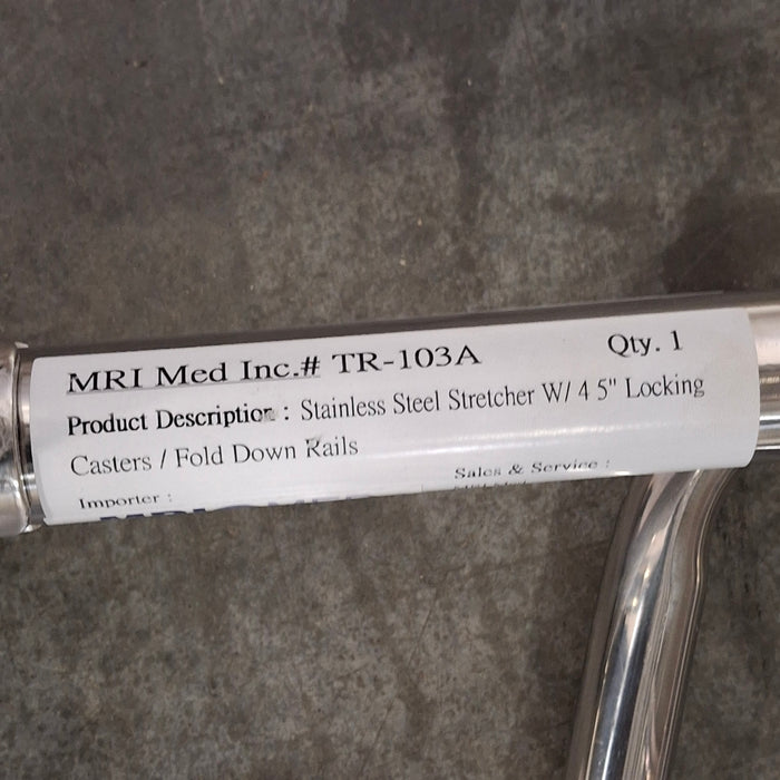 MRI Med MRI Med TR-103A Stainless Steel Stretcher Beds & Stretchers reLink Medical