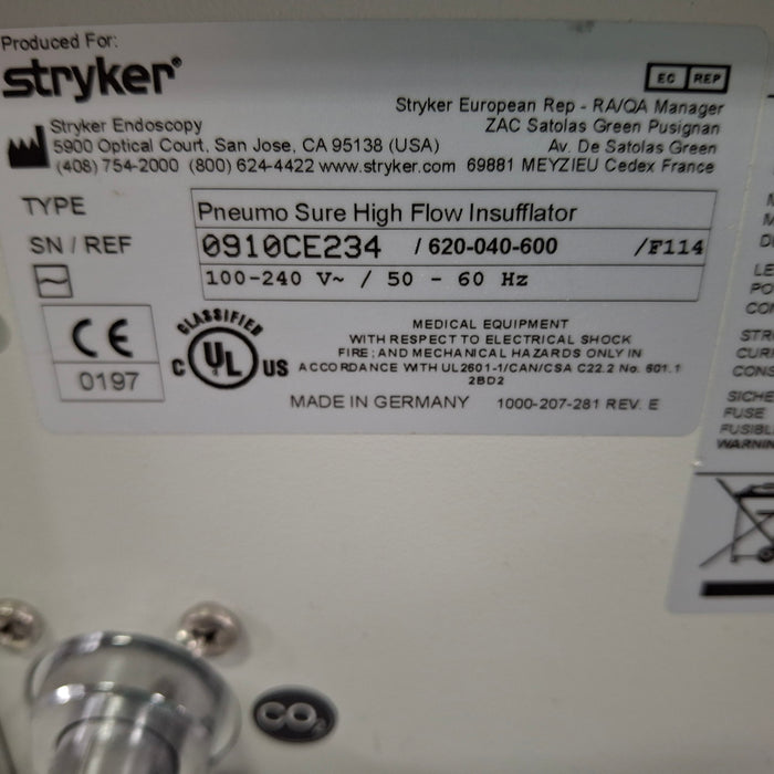Stryker 45L Pneumo Sure XL Insufflator