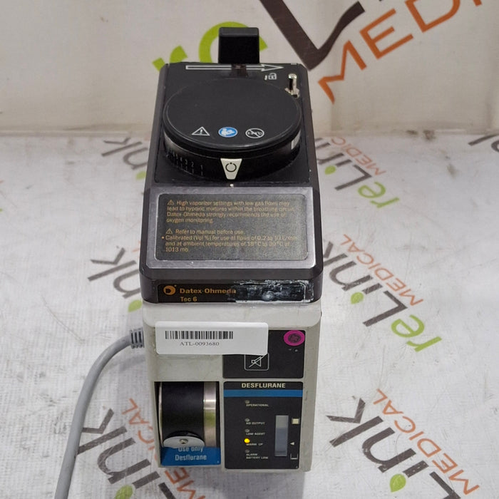 Ohmeda Medical Tec 6 Vaporizer