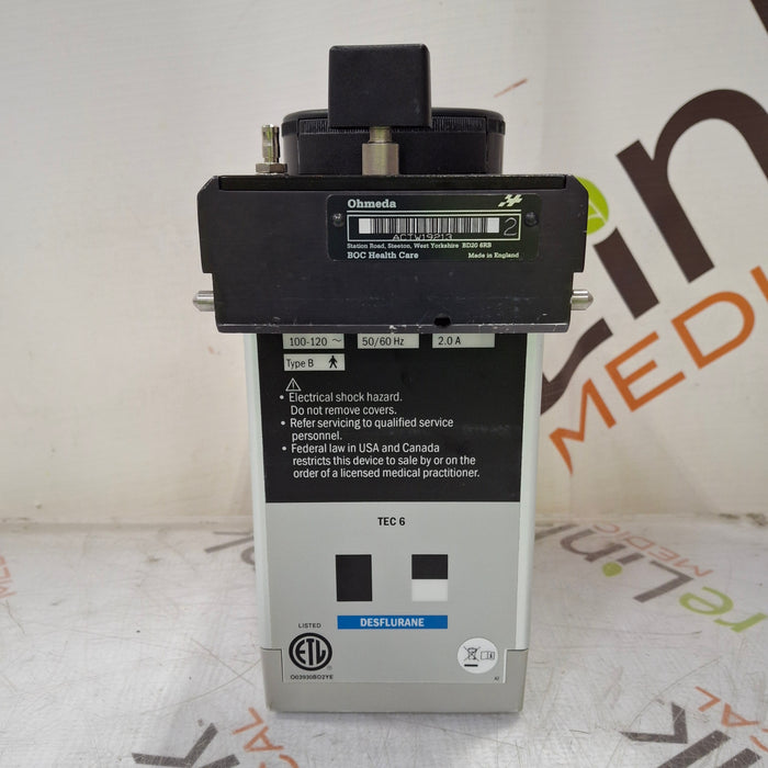 Ohmeda Medical Tec 6 Vaporizer