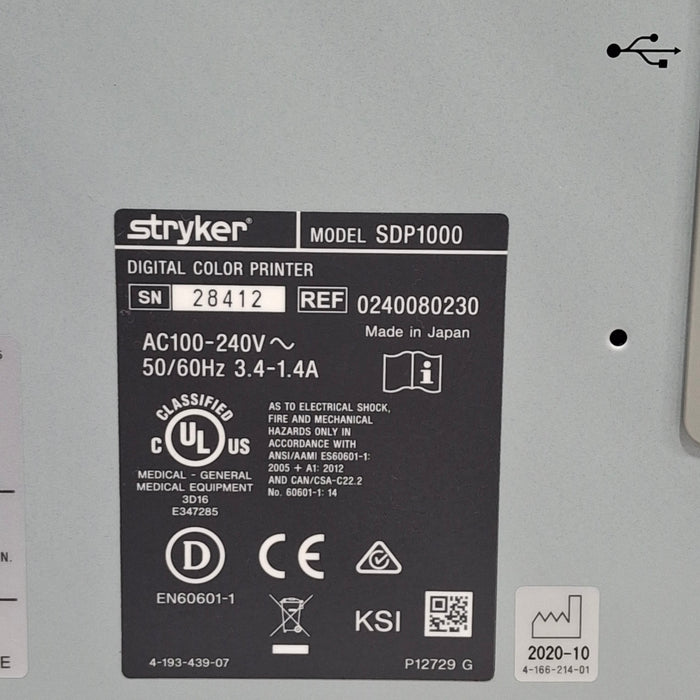 Stryker SDP1000 Digital Color Printer