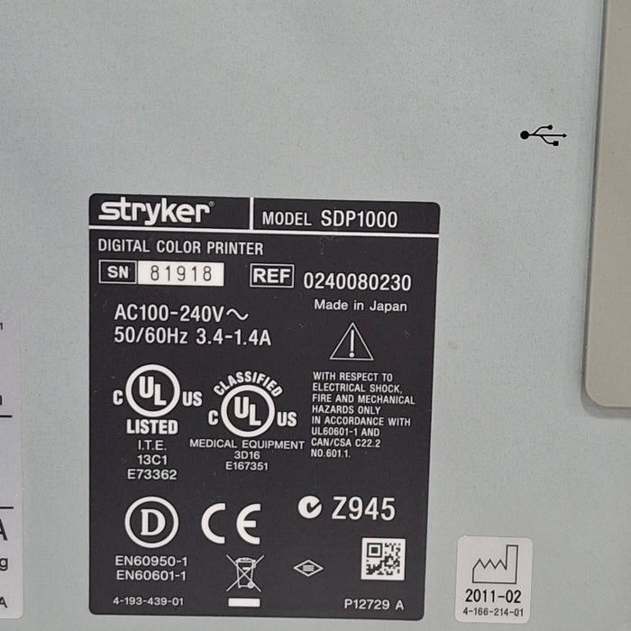 Stryker SDP1000 Digital Color Printer
