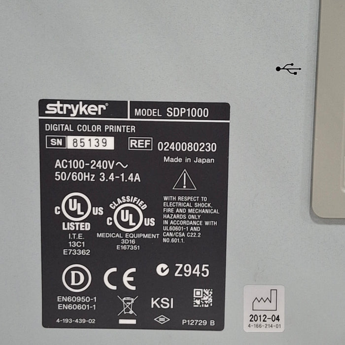 Stryker SDP1000 Digital Color Printer