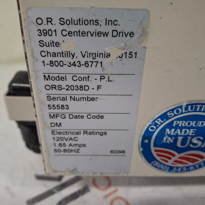 OR Solutions OR Solutions ORS-2038D Solution Warmer Surgical Equipment reLink Medical