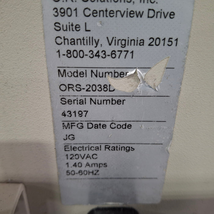 OR Solutions OR Solutions ORS-2038D Solution Warmer Surgical Equipment reLink Medical