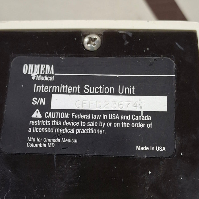 Ohmeda Medical Ohmeda Medical 200 Intermittent Suction Unit Respiratory reLink Medical
