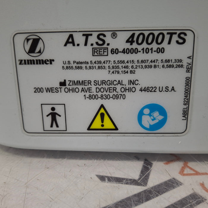 Zimmer ATS 4000TS Tourniquet