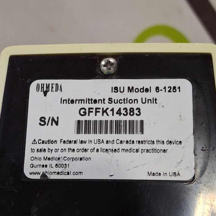 Ohmeda Medical ISU Model 6-1251 Intermittent Suction Unit