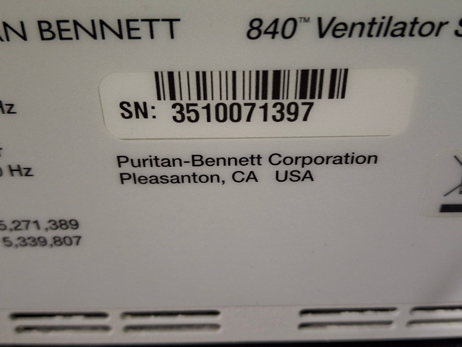 Puritan Bennett Puritan Bennett 840 Ventilator Respiratory reLink Medical