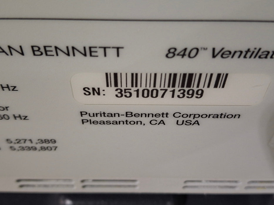 Puritan Bennett Puritan Bennett 840 Ventilator Respiratory reLink Medical