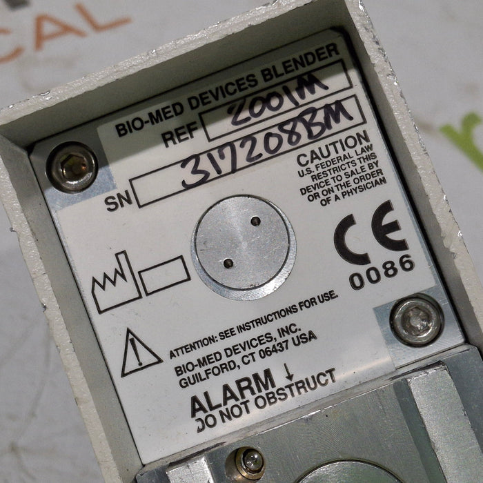 Bio-Med Devices Bio-Med Devices 2001 Air/Oxygen Blender Respiratory reLink Medical