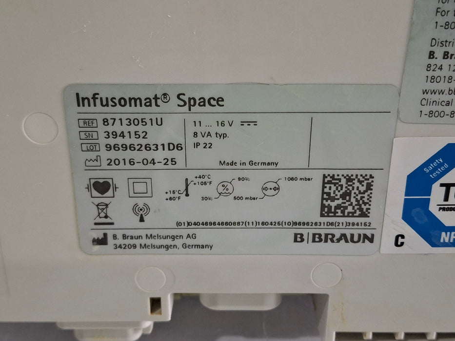 B. Braun B. Braun Infusomat Space Infusion Pump Infusion Pump reLink Medical