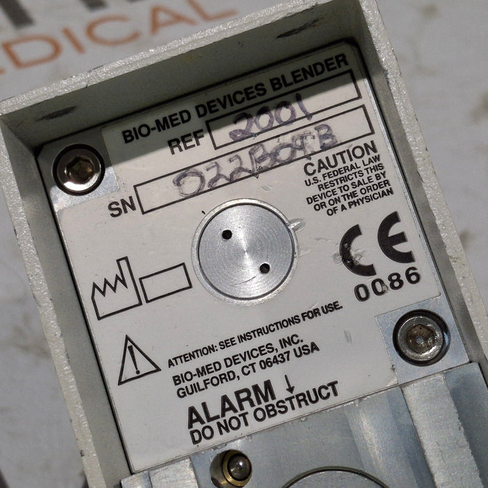 Bio-Med Devices Bio-Med Devices 2001 Air/Oxygen Blender Respiratory reLink Medical