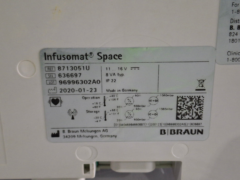 B. Braun B. Braun Infusomat Space Infusion Pump Infusion Pump reLink Medical