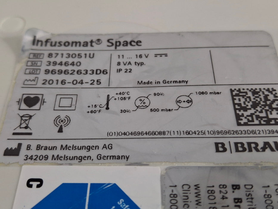 B. Braun B. Braun Infusomat Space Infusion Pump Infusion Pump reLink Medical