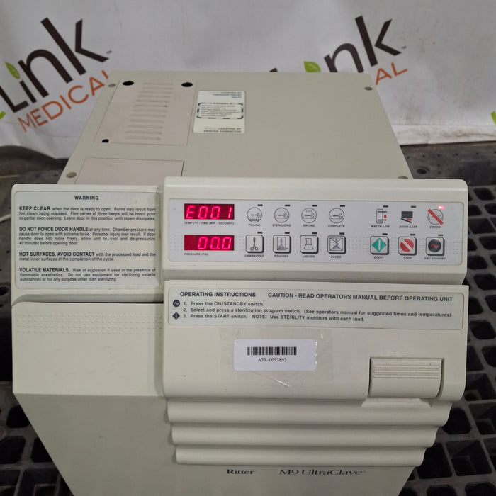 Ritter Ritter M9-001 UltraClave Autoclave Sterilizer Sterilizers & Autoclaves reLink Medical