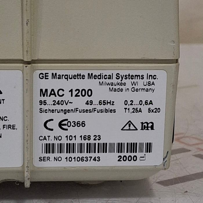 GE Healthcare MAC 1200 ECG