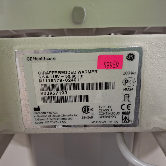 GE Healthcare GE Healthcare Giraffe IRES Infant Warmer Infant Warmers and Incubators reLink Medical