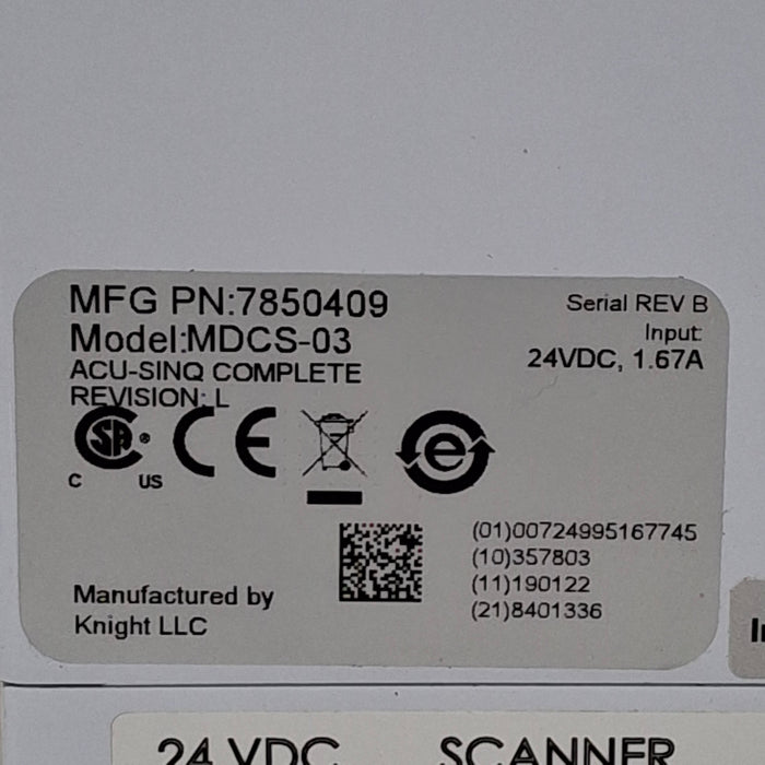 Steris Acu-sinQ Enzymatic Dosing System