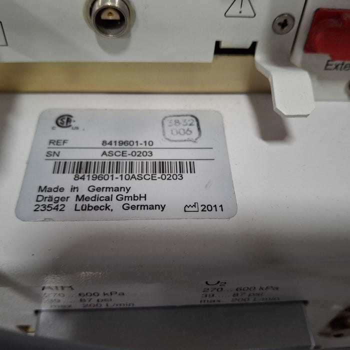 Draeger Medical Evita XL Ventilator