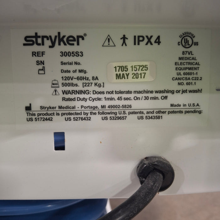 Stryker Secure III 3005 Hospital Bed