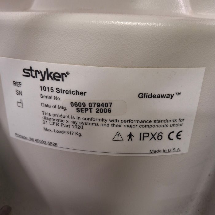 Stryker 1015 Big Wheel Glideaway Stretcher