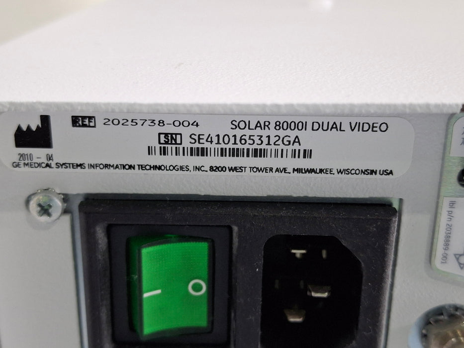 GE Healthcare Solar 8000i Patient Monitor