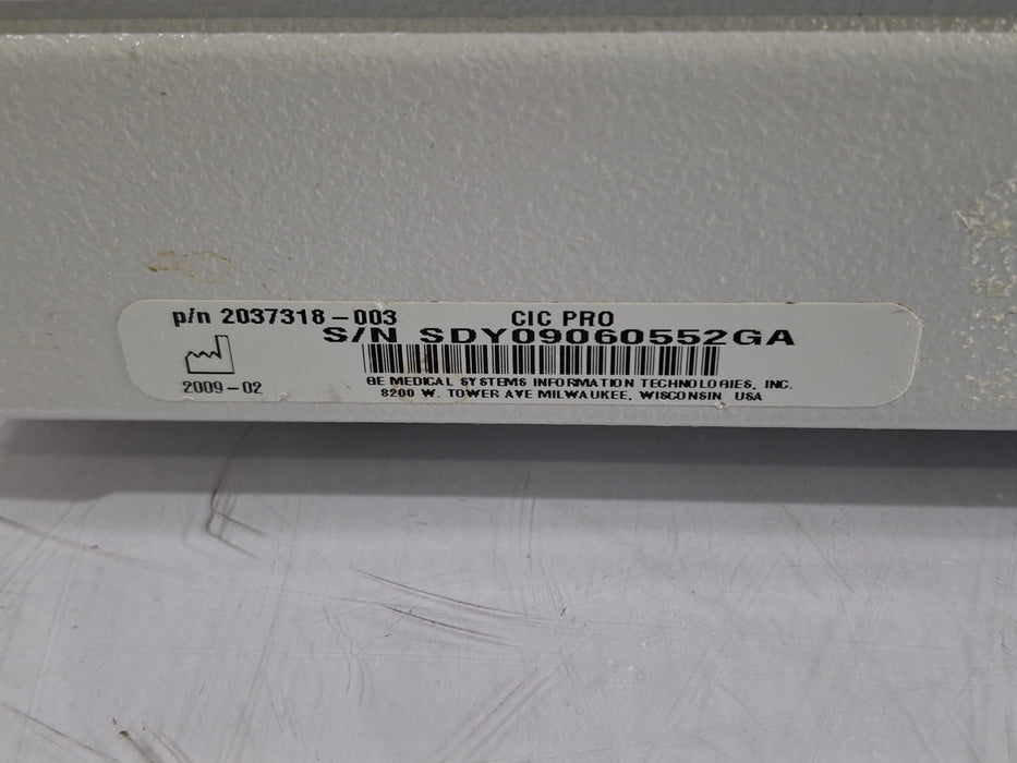 GE Healthcare MP100D CIC Pro Carescape Central Station