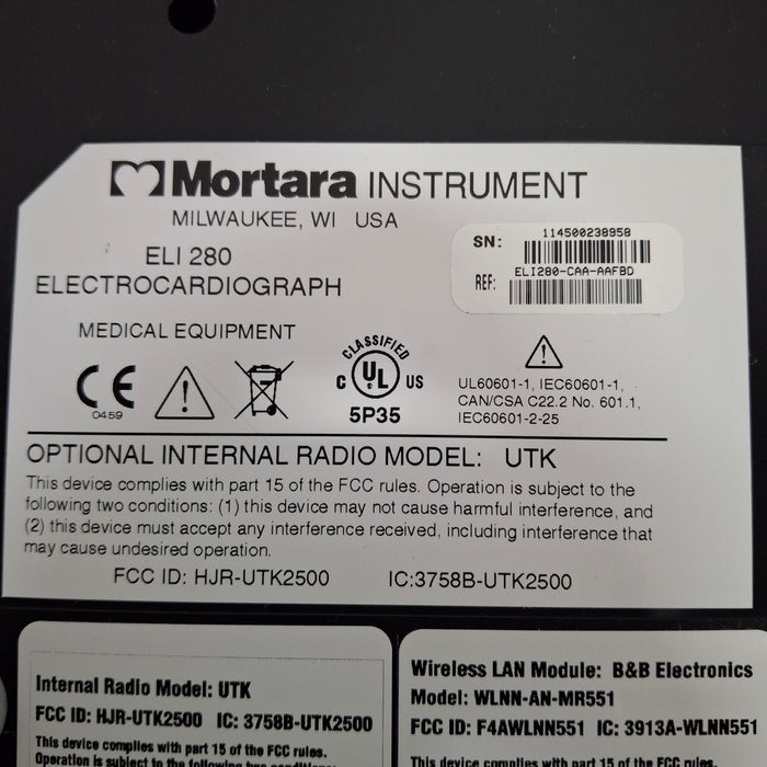 Mortara Eli 280 ECG