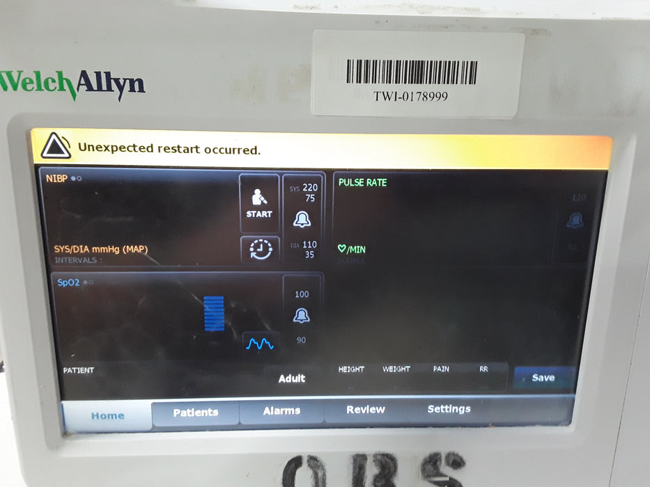 Welch Allyn Welch Allyn Connex 6400 64NXXX - Nellcor SpO2 Vital Signs Monitor Patient Monitors reLink Medical