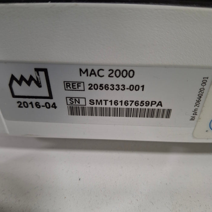 GE Healthcare MAC 2000 ECG