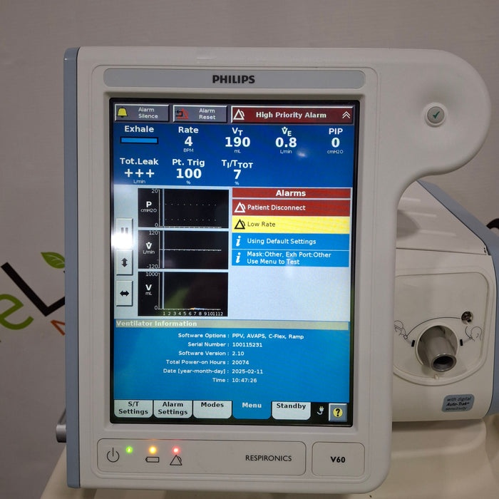 Philips Philips Respironics V60 BiPAP Ventilator Respiratory reLink Medical